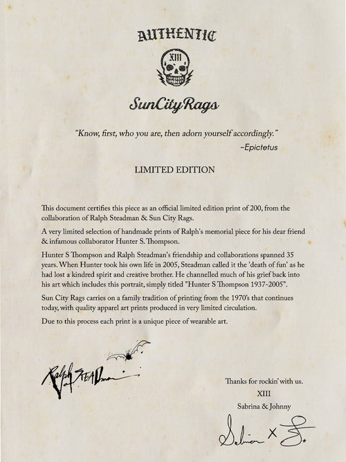 "HST 1937 -2005 " By Ralph Steadman