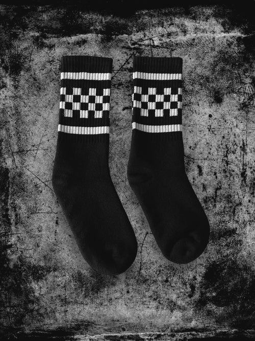 Checkered Crew Socks