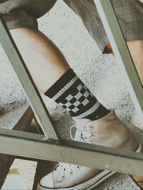 Checkered Crew Socks