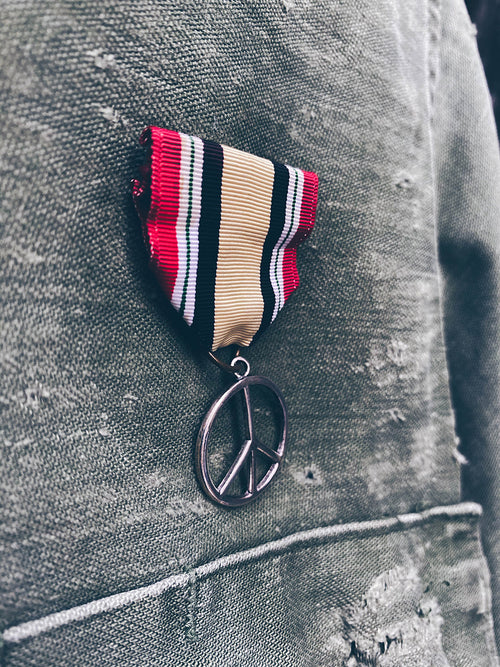 vintage battle worn army jacket