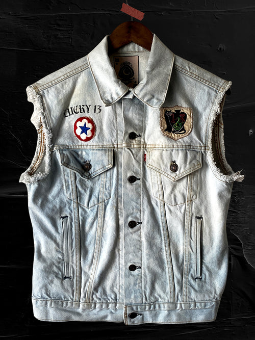 "Lucky 13" - Denim Vest