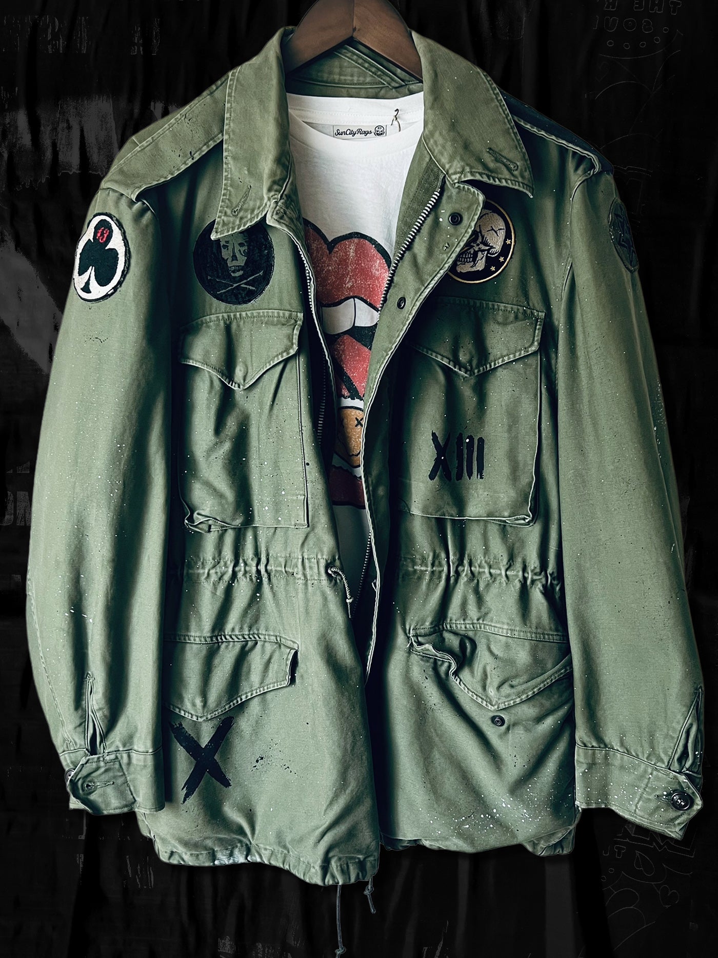 "SKETCHY ARMY" M65 Field Jacket1