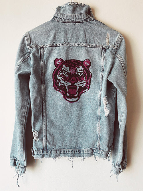 "Eye Of The Tiger" - Denim Jacket