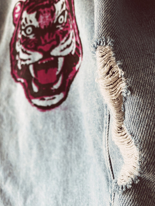 "Ojo del tigre" - Chaqueta de mezclilla