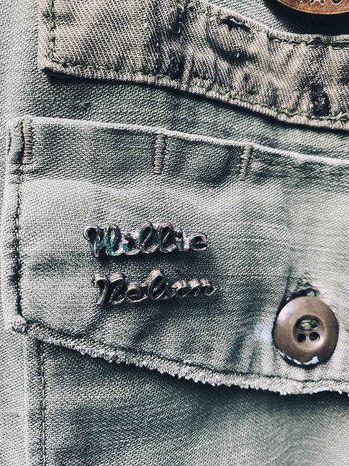 willie Nelson tribute army jacket