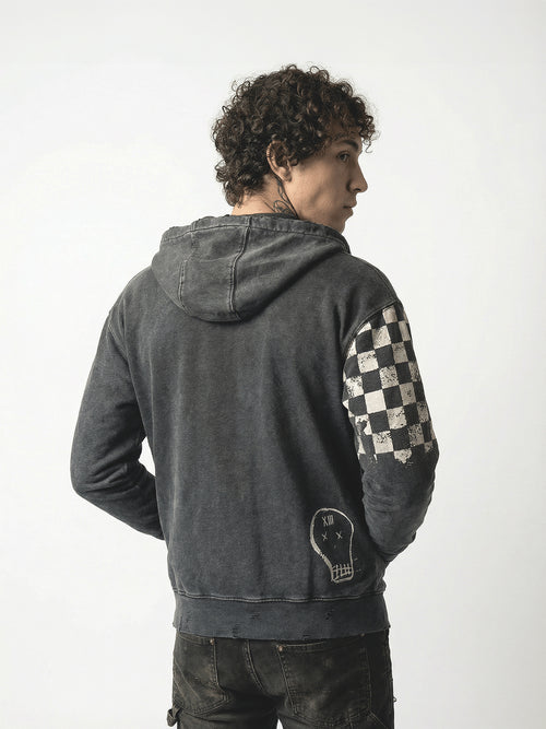 CHECKMATE- DISTRESSED HOODIES