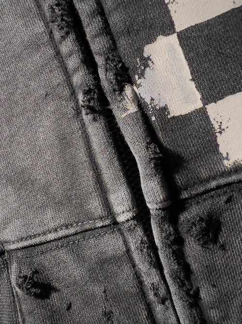 CHECKMATE- DISTRESSED HOODIES