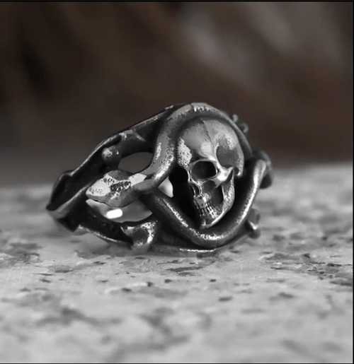 Serpent Skull Ring