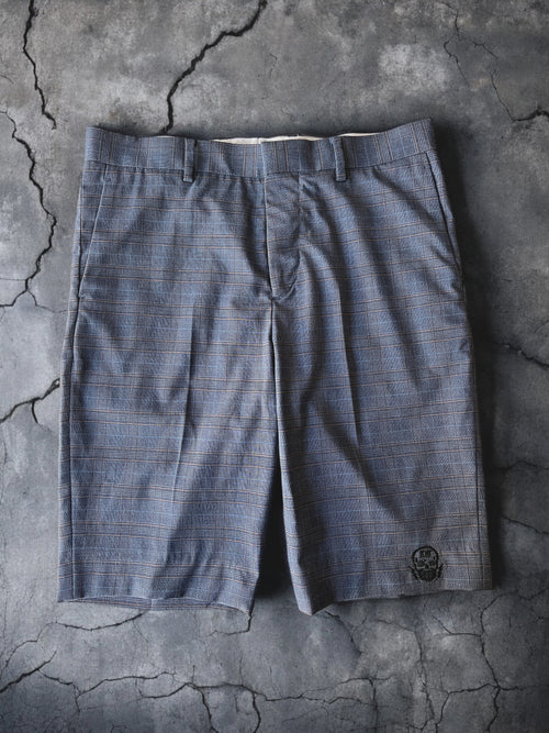 S.C.R. Rebel Grey - Plaid Shorts