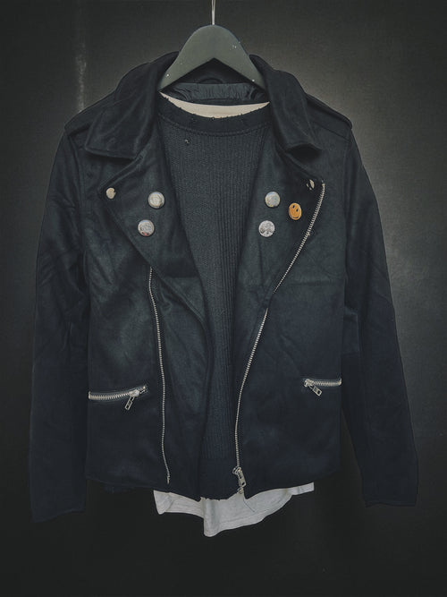 Moto Jacket - Vegan Suede