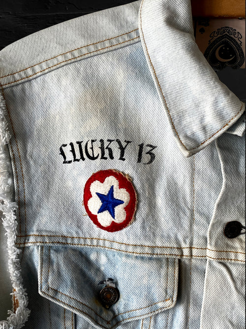 "Lucky 13" - Denim Vest