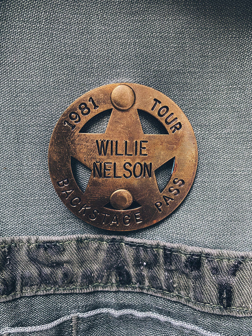 willie Nelson tribute army jacket